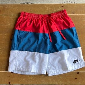 Nike City Edition Woven Shorts Red White Blue Loose Fit